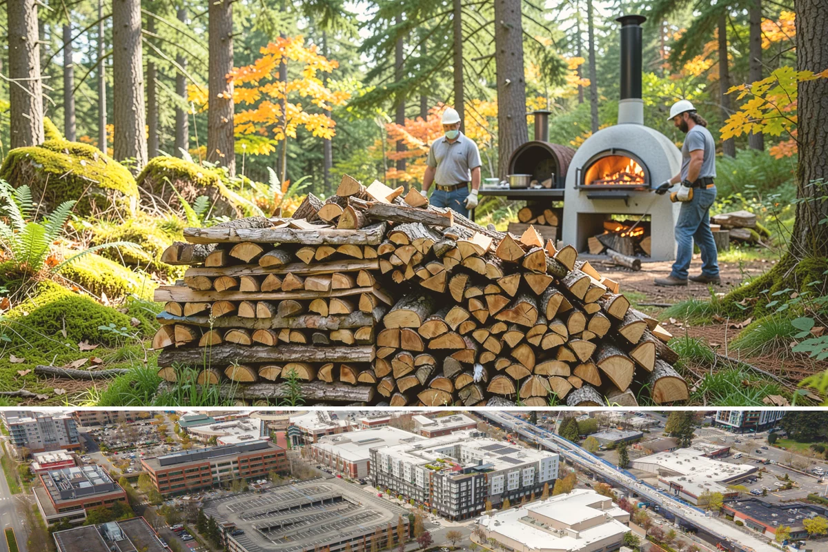 Small Bundle Firewood in Redmond, King County, WA - Demand climbs on cool spring and autumn evenings when a short fire is all you want.