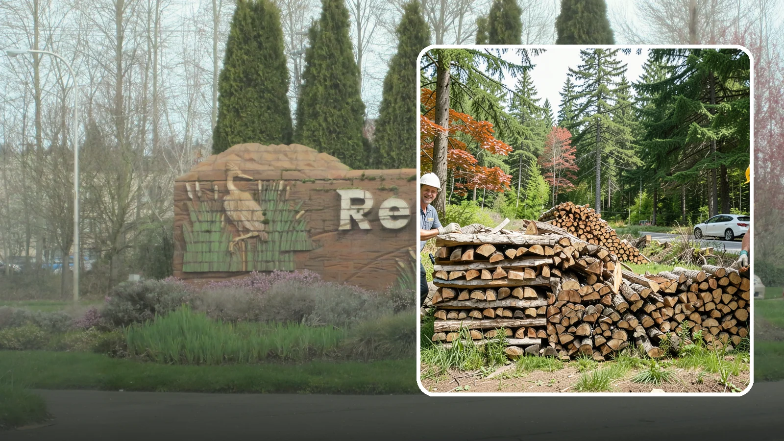 Small Bundle Firewood in Renton, King County, WA - Compact mini-bundles perfect for a quick single-fire burn or a night around the fire pit.