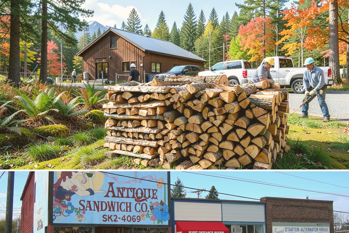 Small Bundle Firewood in Ruston, Pierce County, WA - Demand climbs on cool spring and autumn evenings when a short fire is all you want.