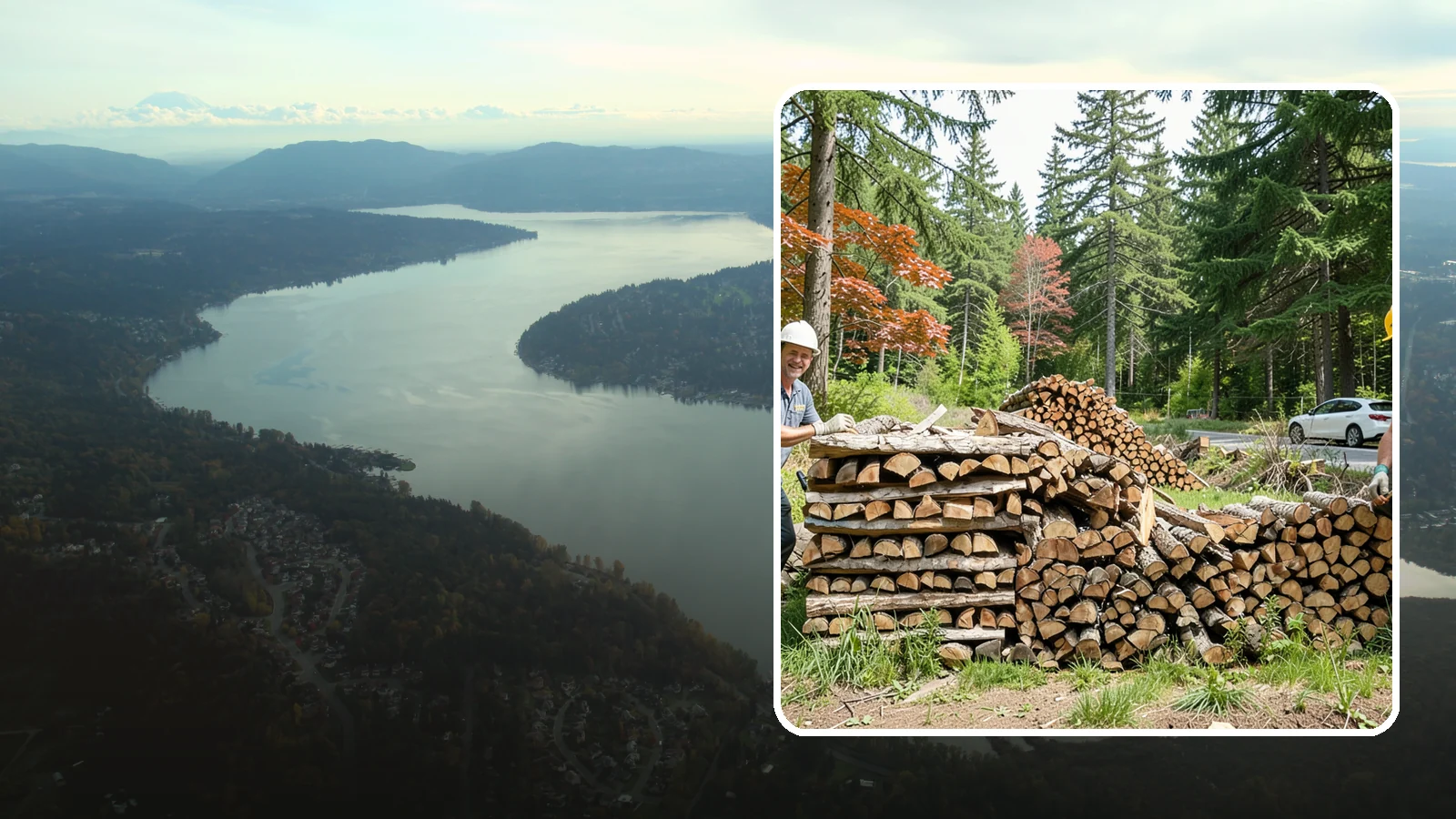 Small Bundle Firewood in Sammamish, King County, WA - Compact mini-bundles perfect for a quick single-fire burn or a night around the fire pit.