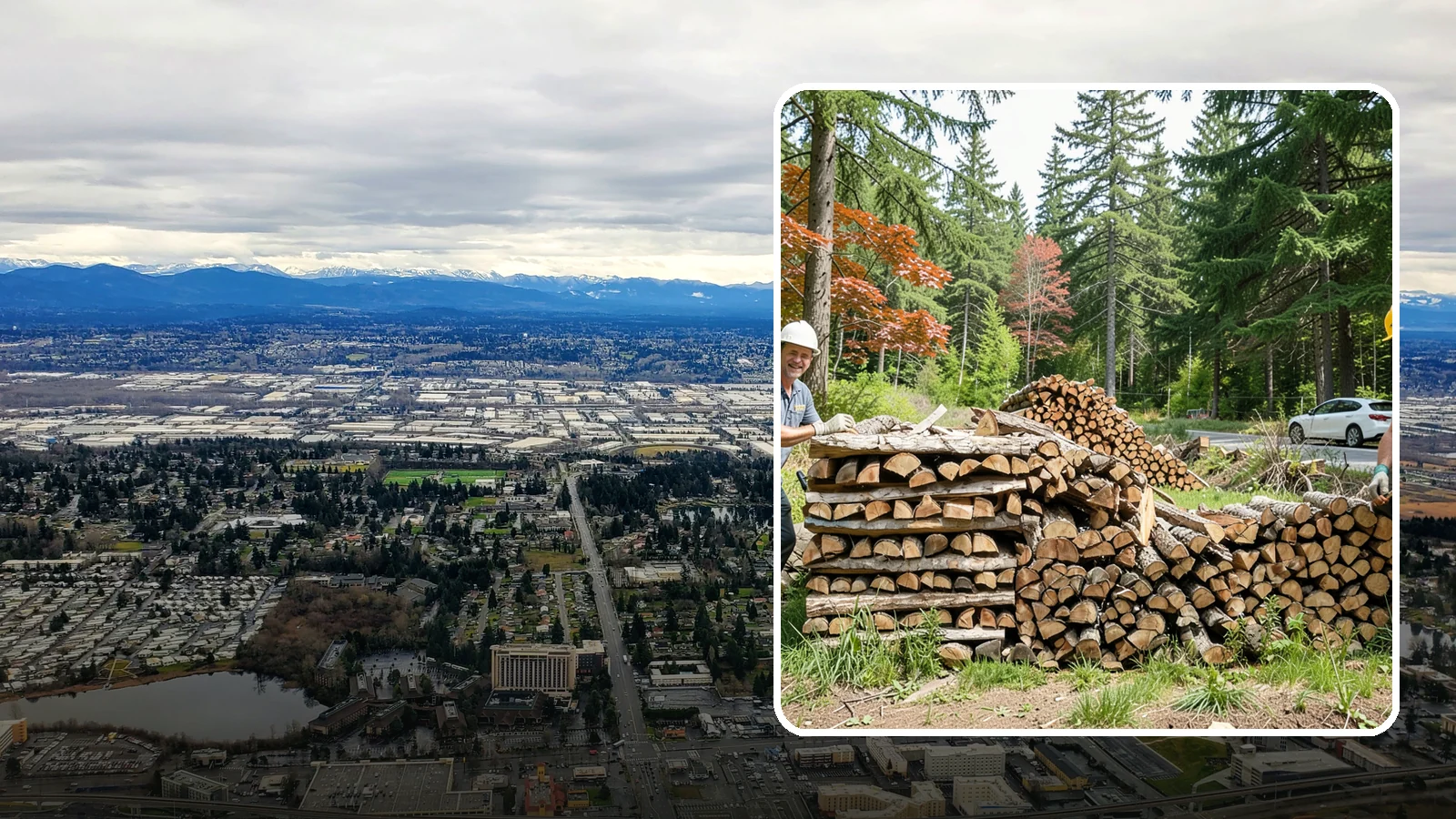 Small Bundle Firewood in SeaTac, WA - Compact mini-bundles perfect for a quick single-fire burn or a night around the fire pit.