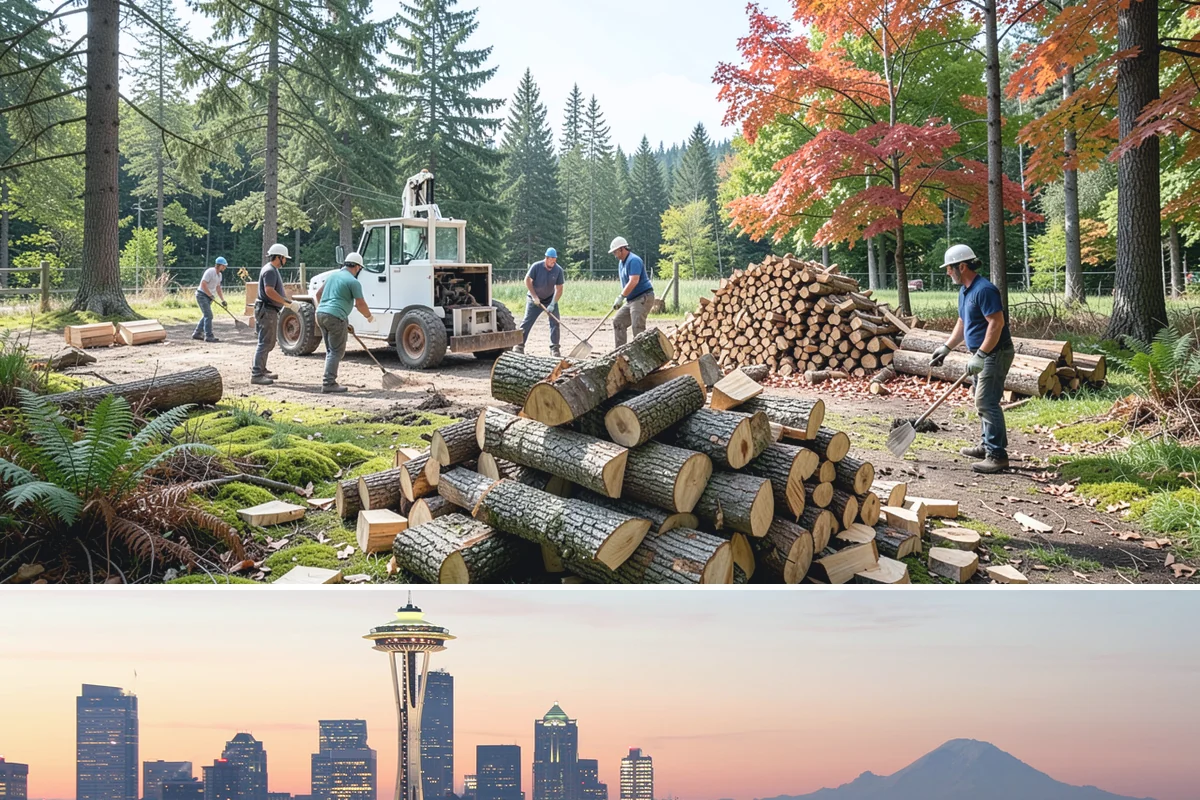 Small Bundle Firewood in Seattle, King County, WA - Demand climbs on cool spring and autumn evenings when a short fire is all you want.