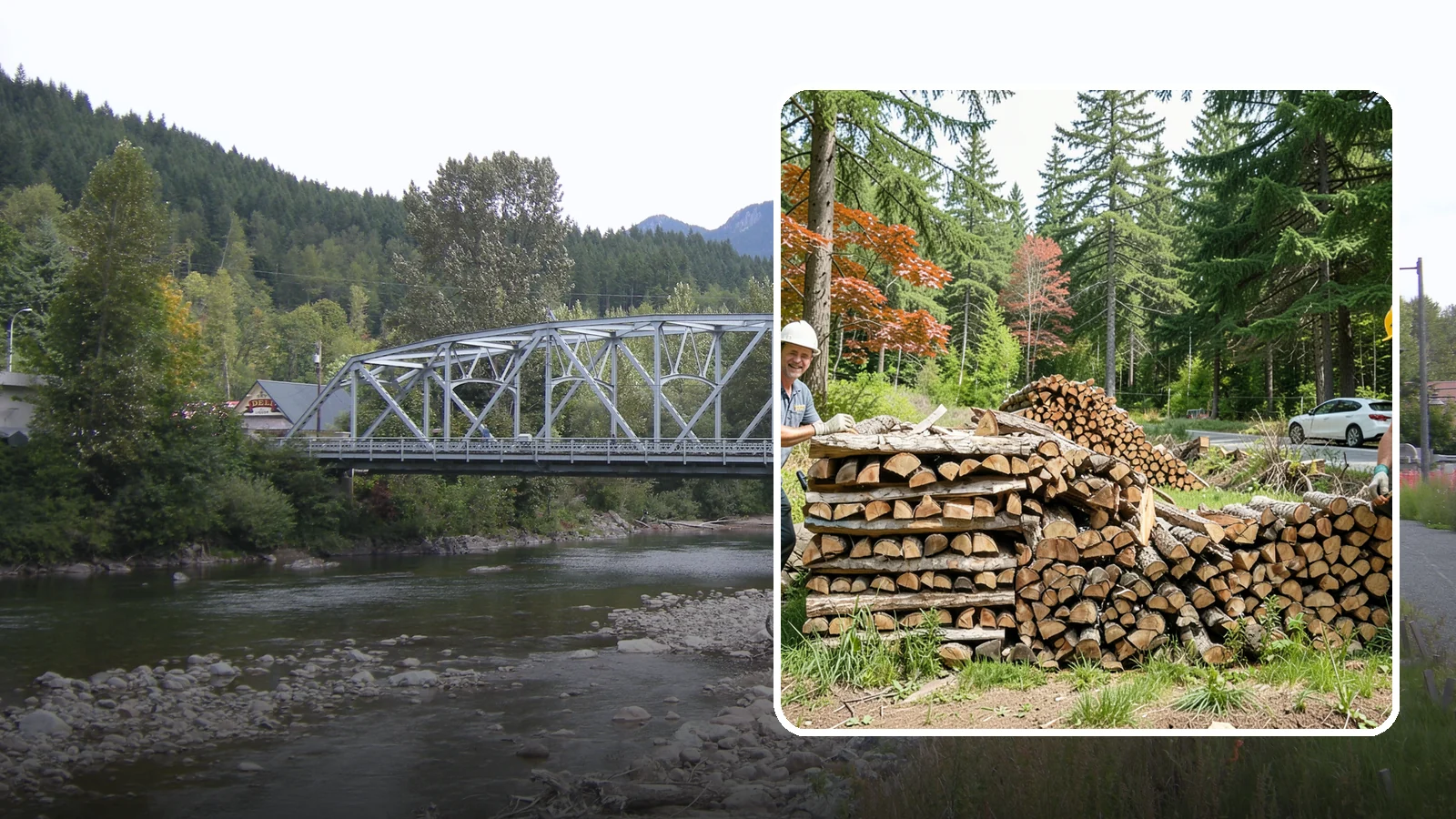 Small Bundle Firewood in Skykomish, King County, WA - Compact mini-bundles perfect for a quick single-fire burn or a night around the fire pit.