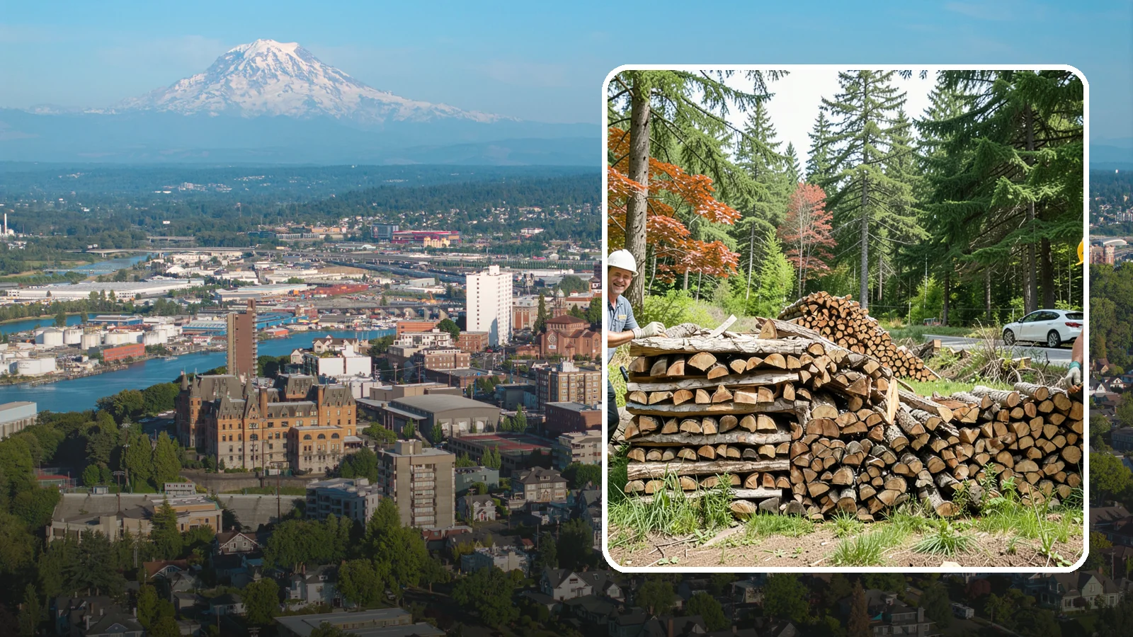 Small Bundle Firewood in Tacoma, Pierce County, WA - Compact mini-bundles perfect for a quick single-fire burn or a night around the fire pit.