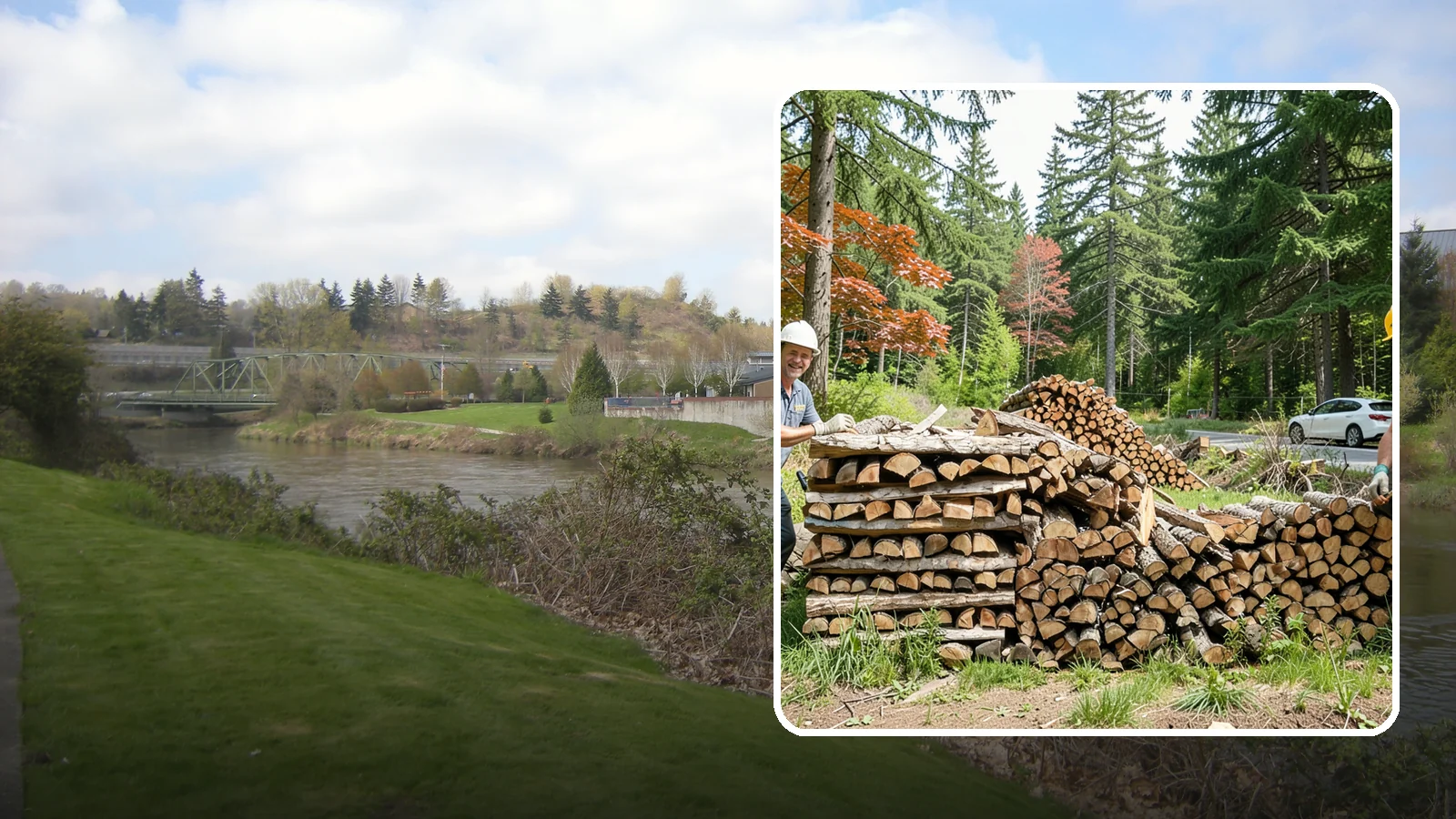 Small Bundle Firewood in Tukwila, King County, WA - Compact mini-bundles perfect for a quick single-fire burn or a night around the fire pit.