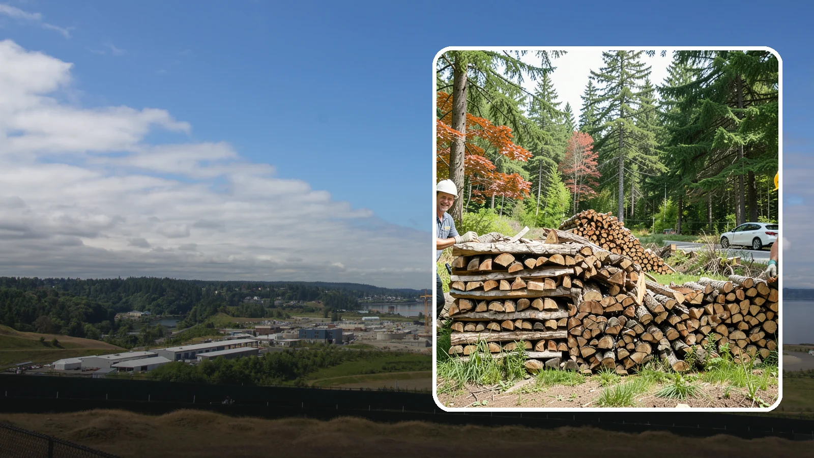 Small Bundle Firewood in University Place, Pierce County, WA - Compact mini-bundles perfect for a quick single-fire burn or a night around the fire pit.