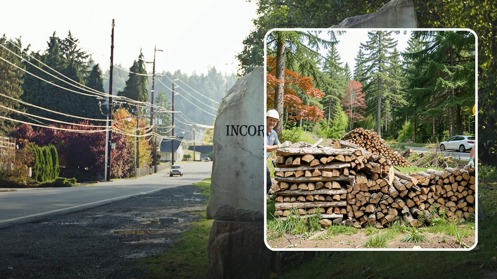 Small Bundle Firewood in Wilkeson, Pierce County, WA - Compact mini-bundles perfect for a quick single-fire burn or a night around the fire pit.