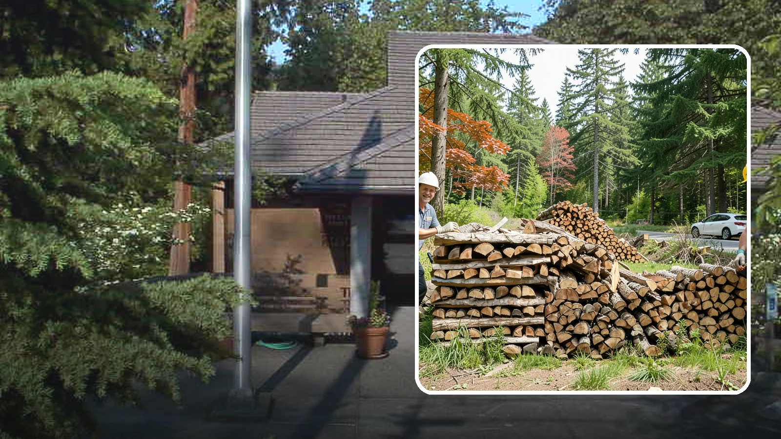 Small Bundle Firewood in Yarrow Point, King County, WA - Compact mini-bundles perfect for a quick single-fire burn or a night around the fire pit.