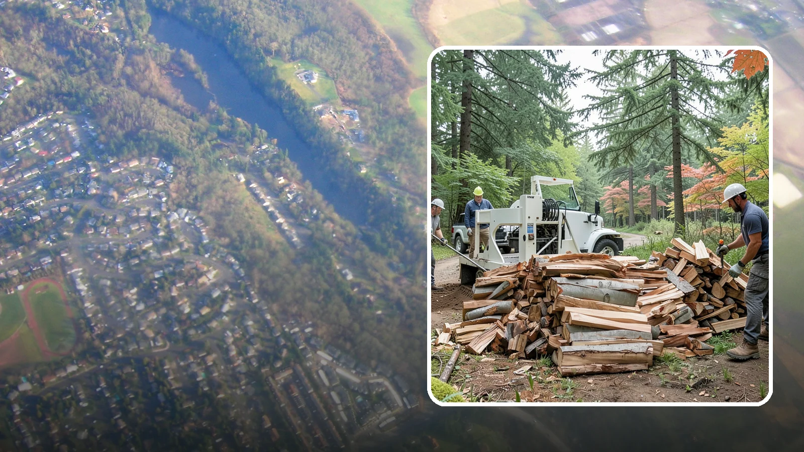 Small Split Firewood in Algona, King County, WA - Firewood split into smaller pieces that light quickly and are easy to handle.