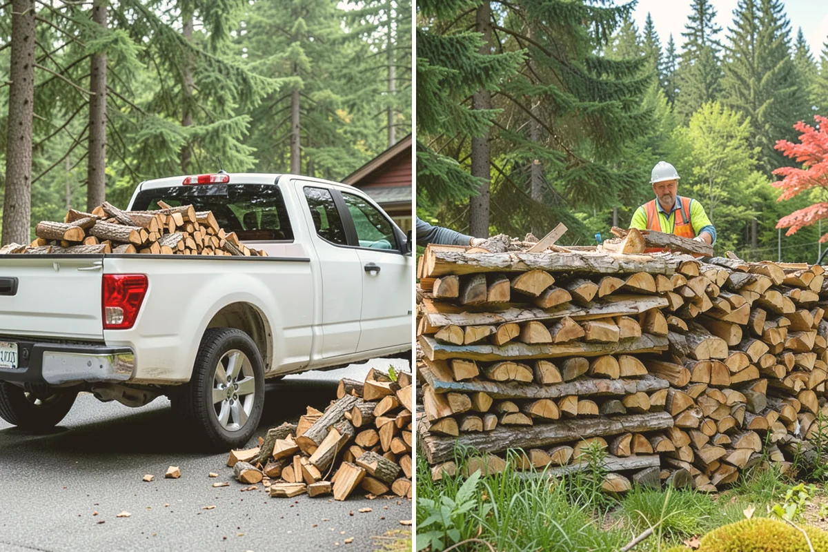 Small Split Firewood in Algona, King County, WA - Confirm your preferred size and volume