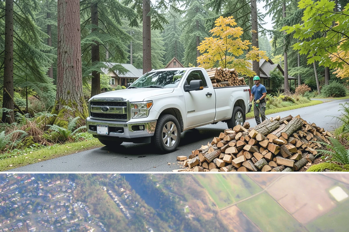 Small Split Firewood in Algona, King County, WA - Buy small splits in the dry season so they are fully seasoned and quick to light in winter.