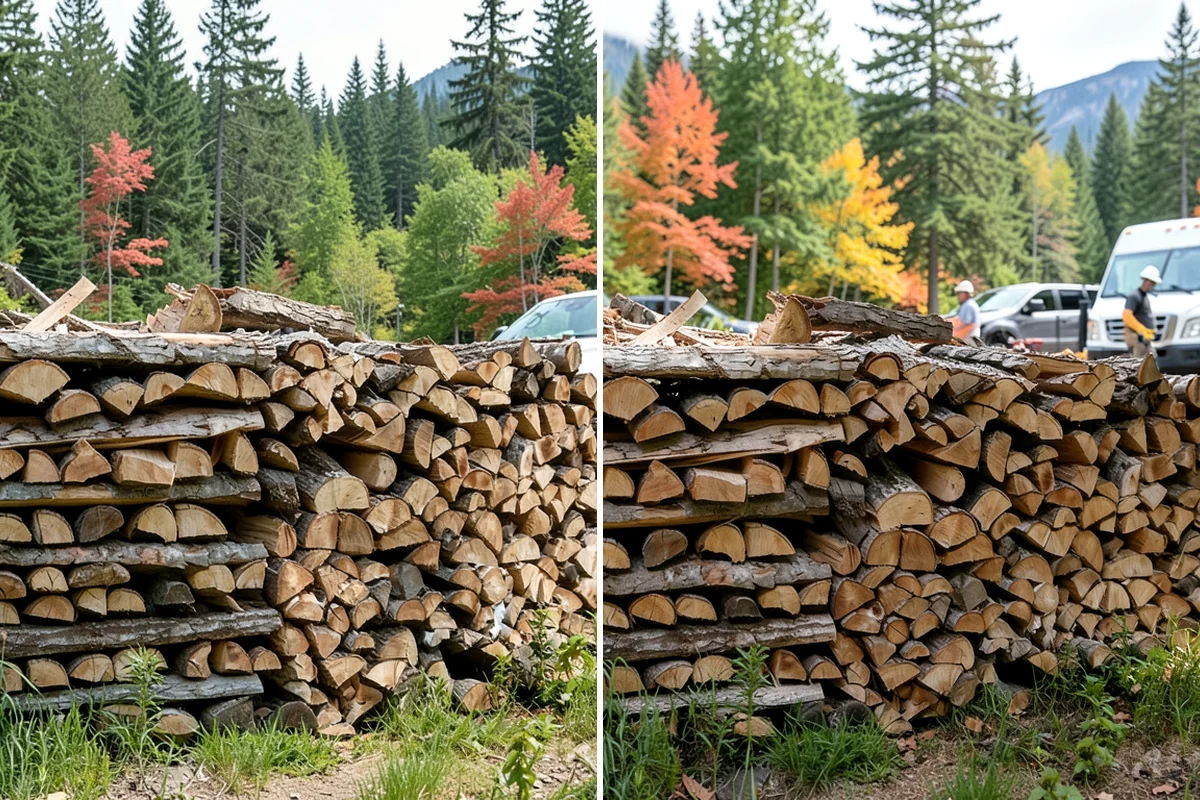 Small Split Firewood in Arlington, Snohomish County, WA - Confirm your preferred size and volume