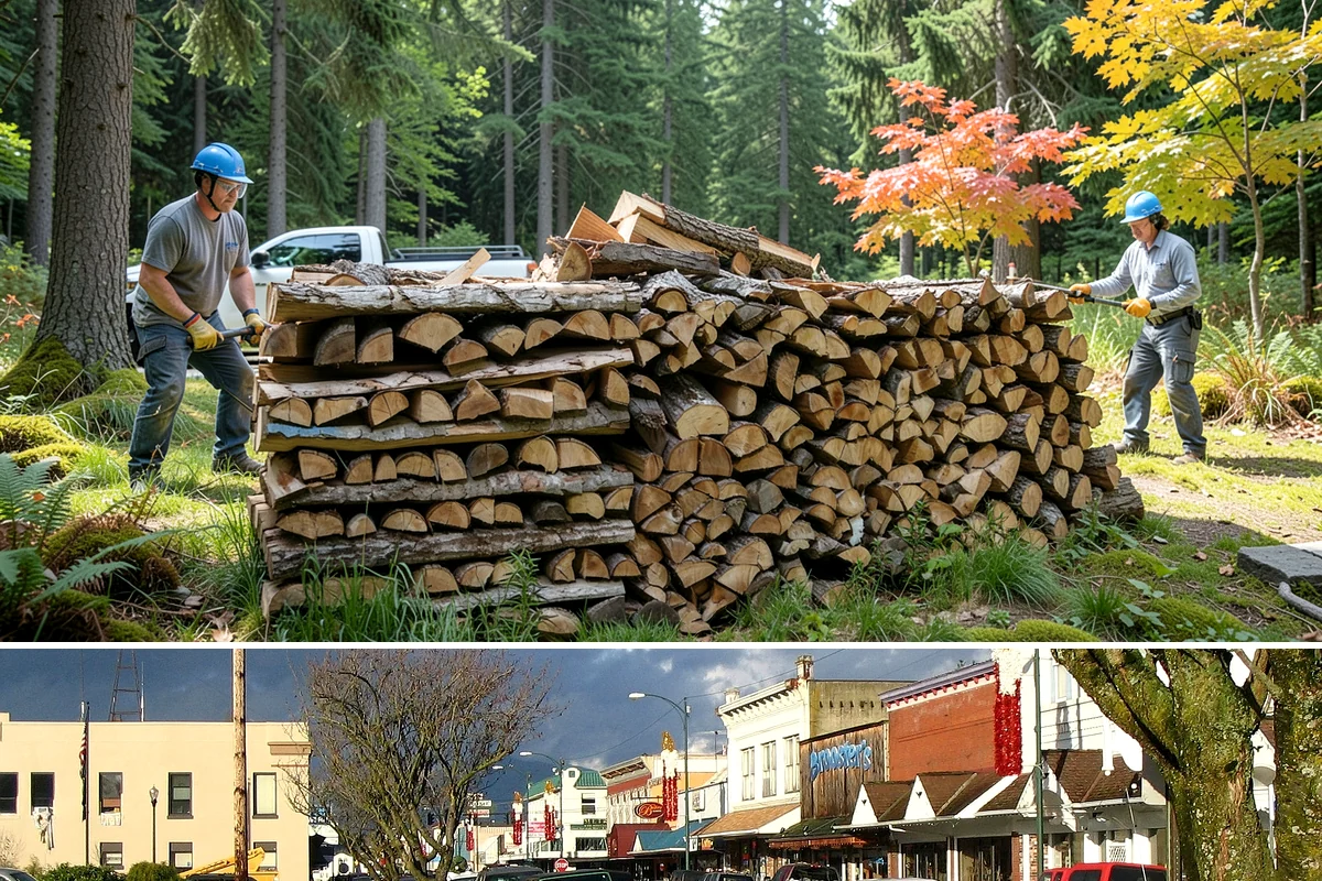 Small Split Firewood in Arlington, Snohomish County, WA - Buy small splits in the dry season so they are fully seasoned and quick to light in winter.