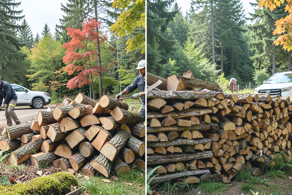 Small Split Firewood in Auburn, King County, WA - Confirm your preferred size and volume