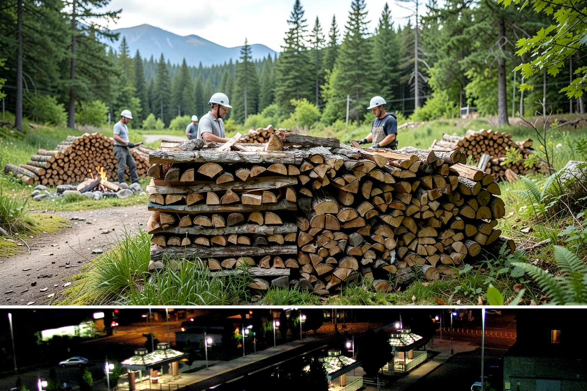 Small Split Firewood in Auburn, King County, WA - Buy small splits in the dry season so they are fully seasoned and quick to light in winter.