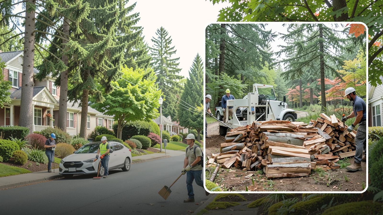 Small Split Firewood in Beaux Arts Village, King County, WA - Firewood split into smaller pieces that light quickly and are easy to handle.