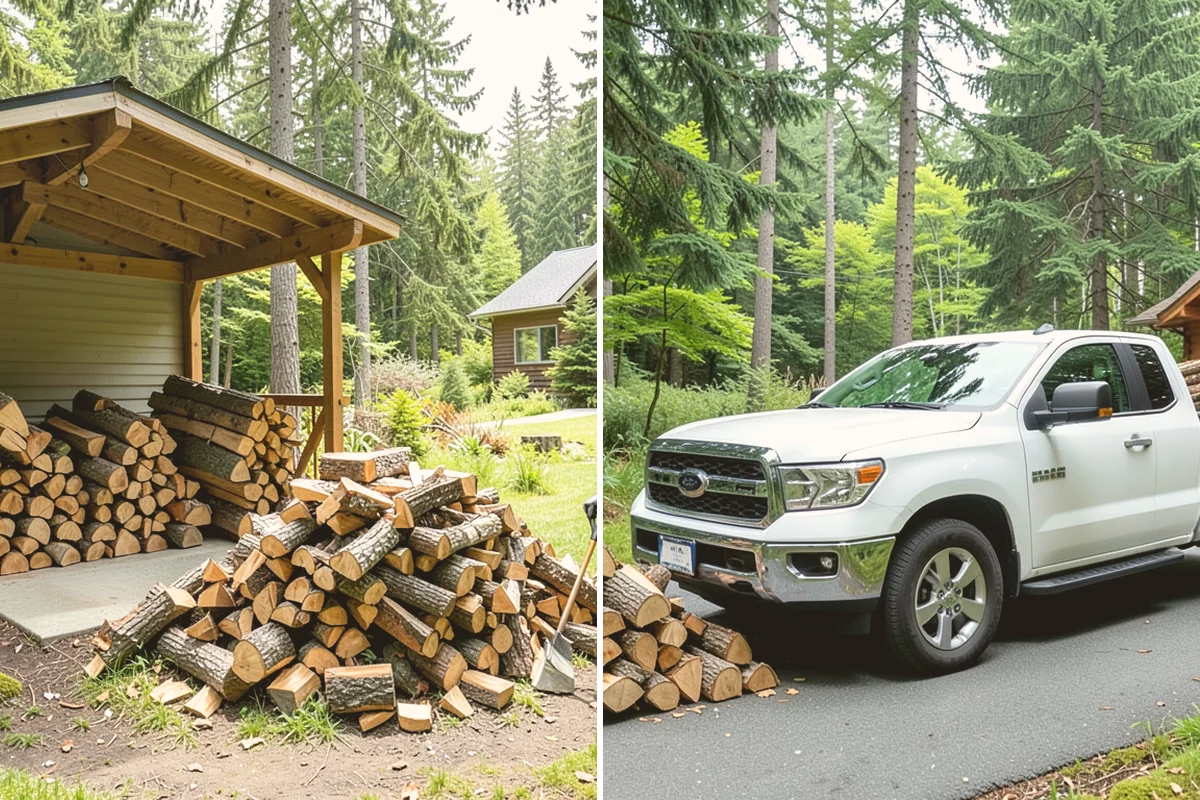 Small Split Firewood in Bellevue, King County, WA - Confirm your preferred size and volume