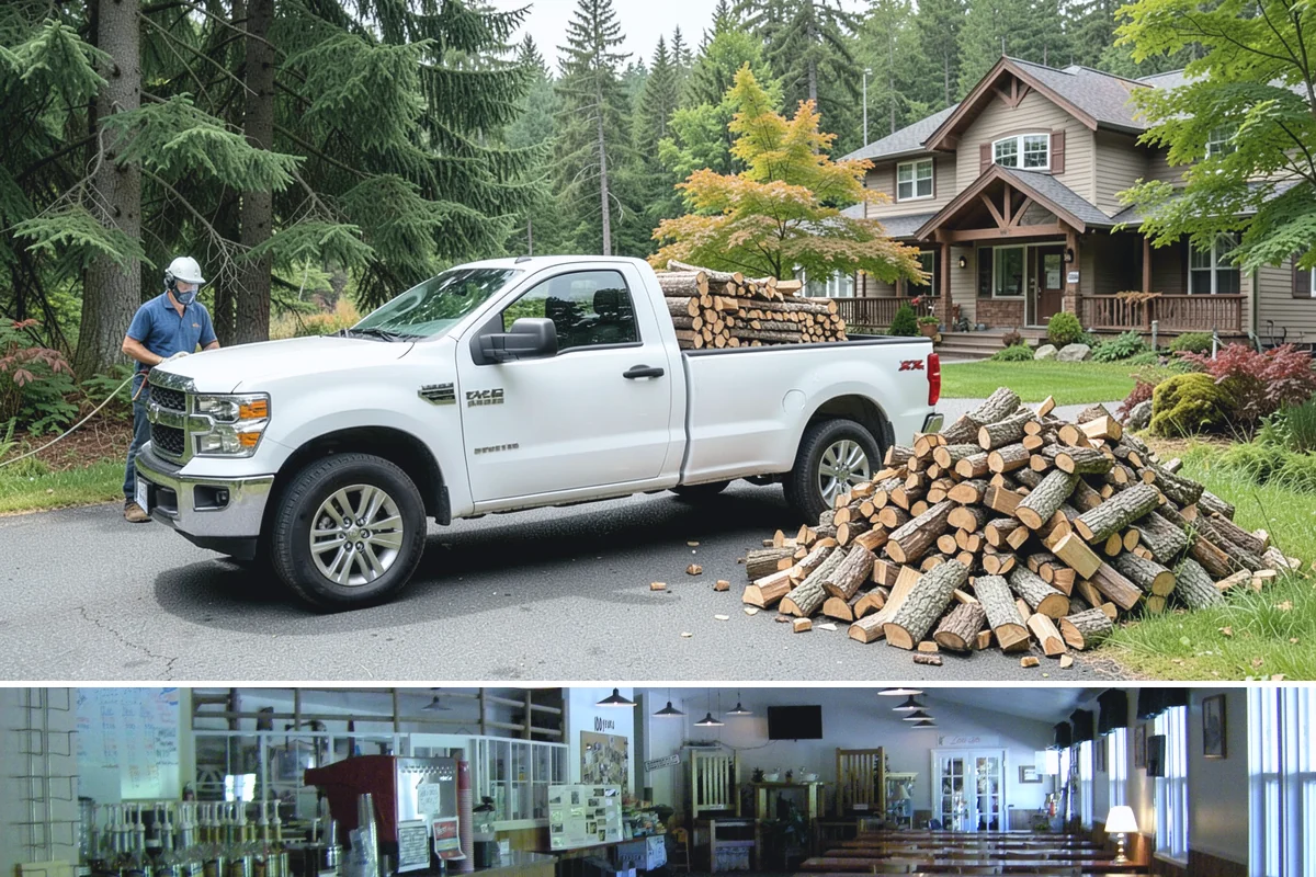 Small Split Firewood in Black Diamond, King County, WA - Buy small splits in the dry season so they are fully seasoned and quick to light in winter.
