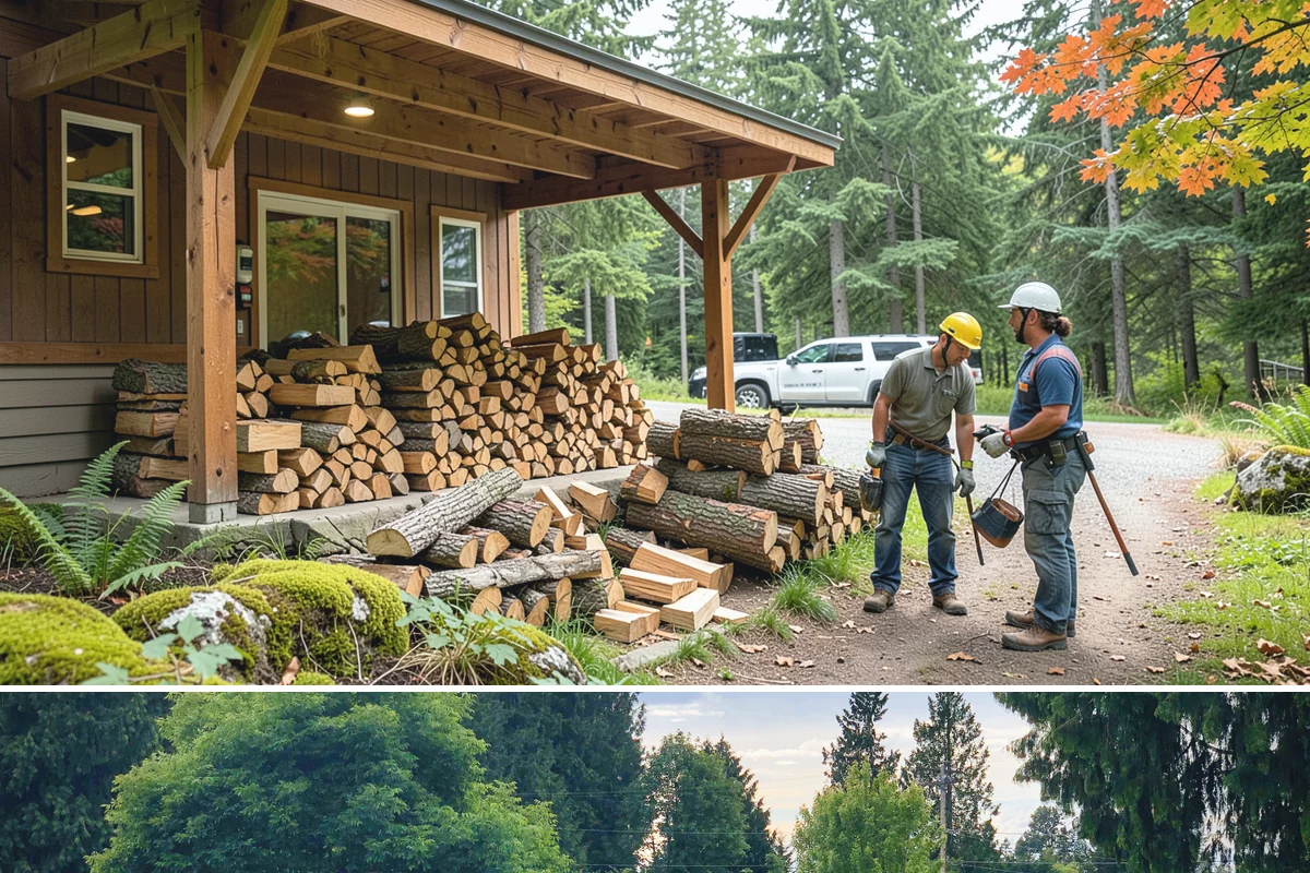 Small Split Firewood in Bonney Lake, Pierce County, WA - Buy small splits in the dry season so they are fully seasoned and quick to light in winter.