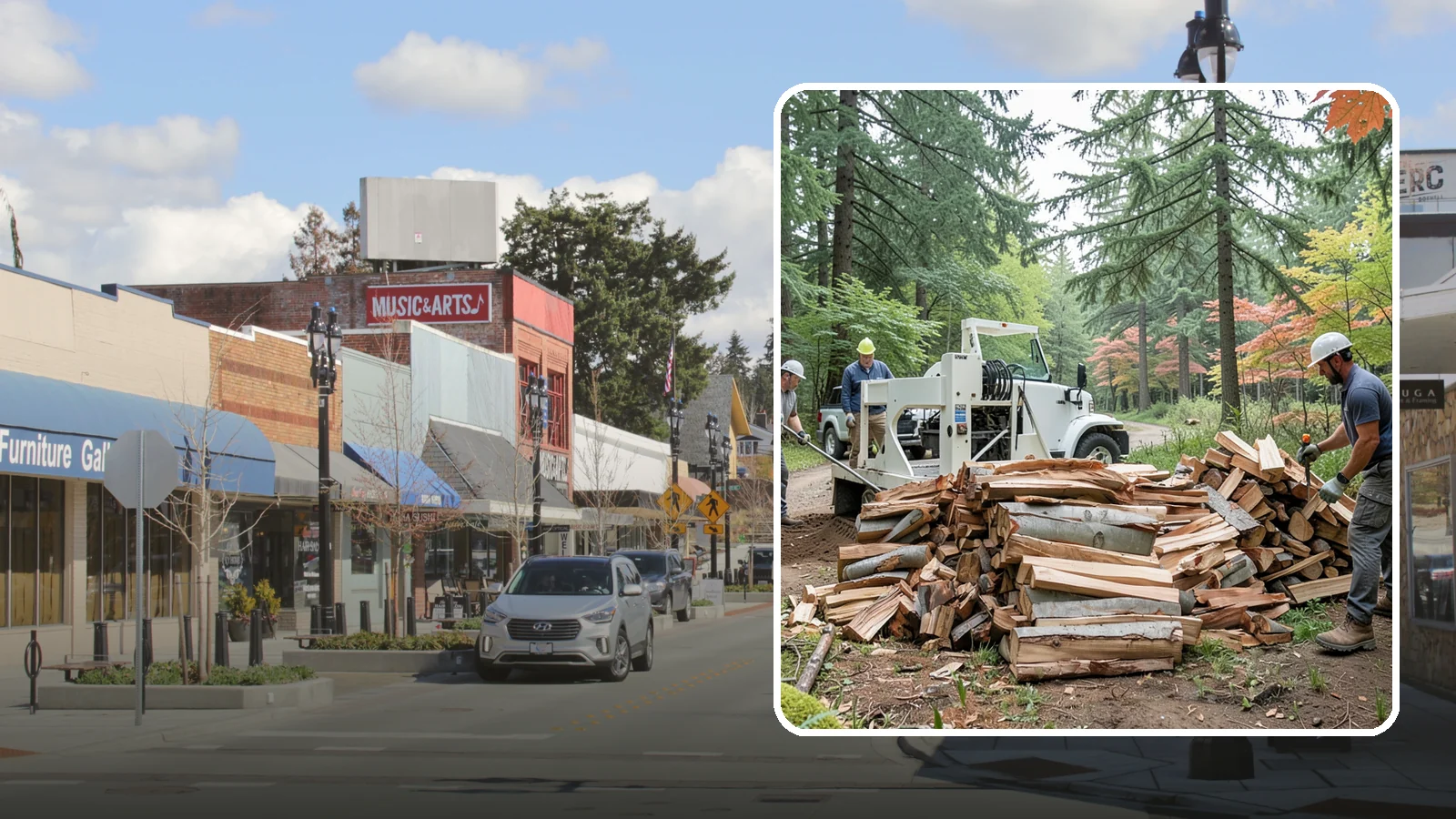 Small Split Firewood in Bothell, King County, WA - Firewood split into smaller pieces that light quickly and are easy to handle.