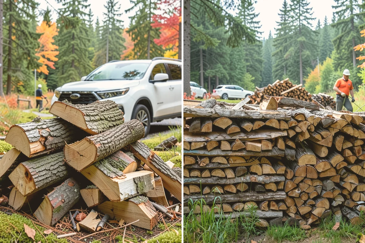 Small Split Firewood in Bothell, King County, WA - Confirm your preferred size and volume