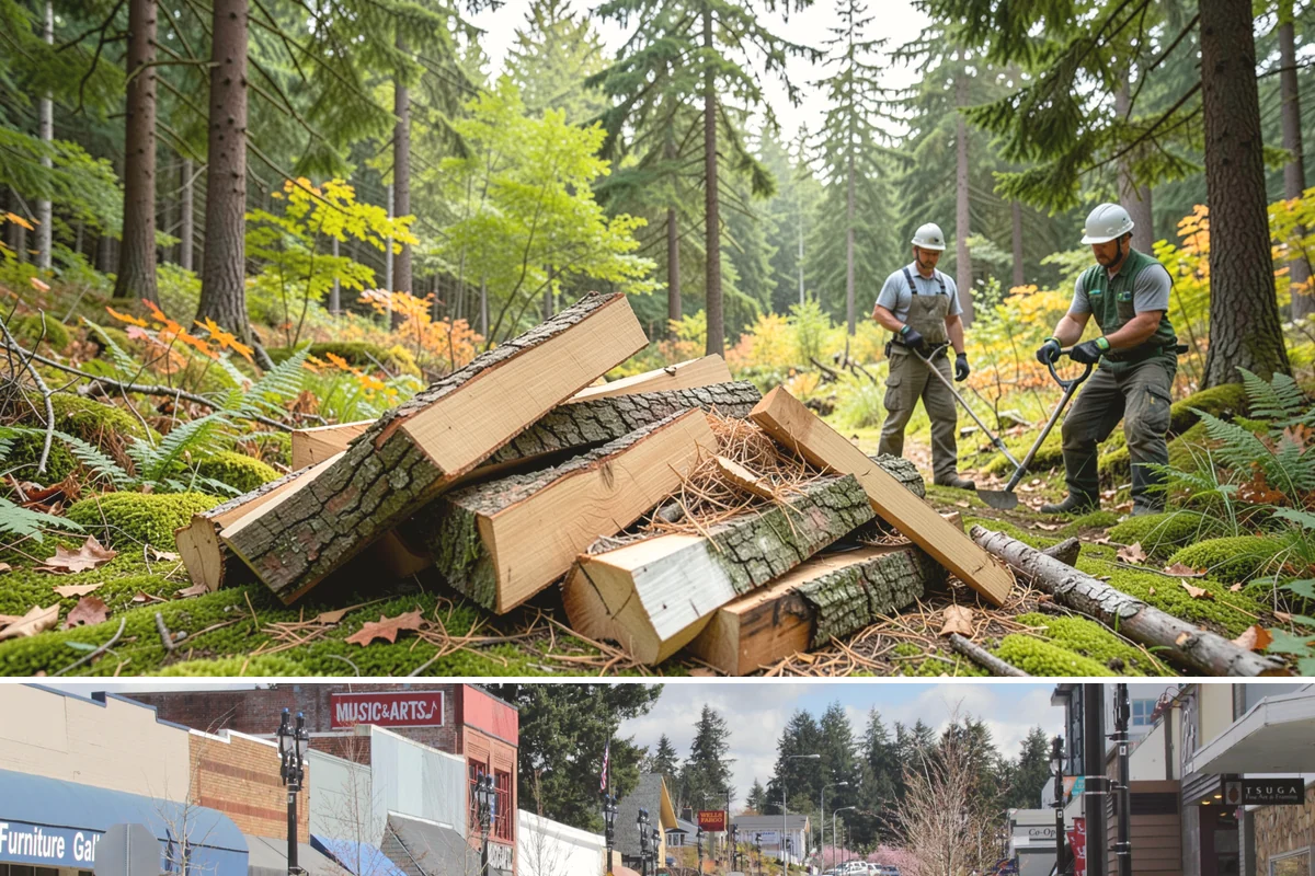 Small Split Firewood in Bothell, King County, WA - Buy small splits in the dry season so they are fully seasoned and quick to light in winter.
