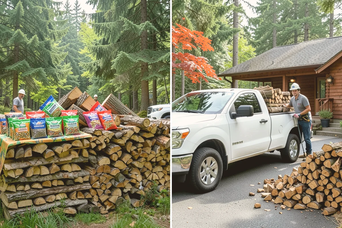 Small Split Firewood in Brier, Snohomish County, WA - Confirm your preferred size and volume