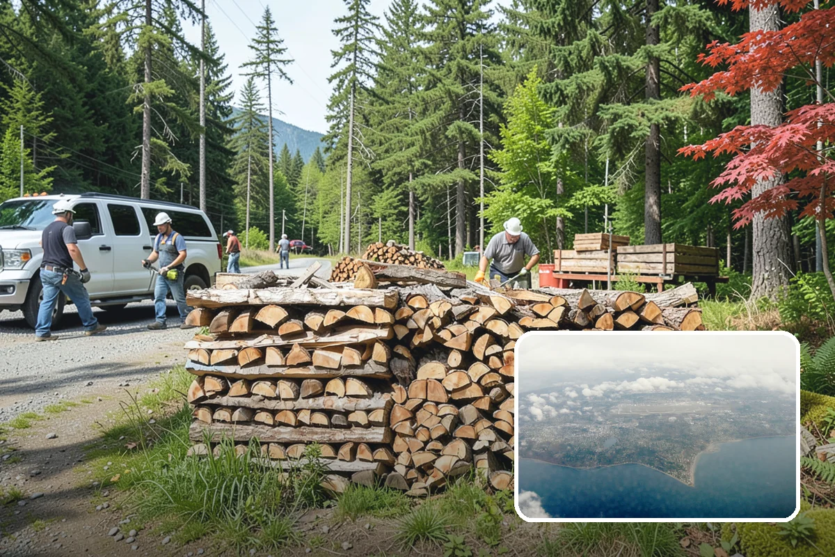 Small Split Firewood in Burien, King County, WA - Thinner pieces light quickly