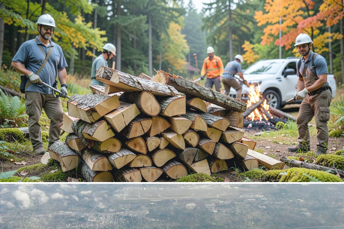 Small Split Firewood in Burien, King County, WA - Buy small splits in the dry season so they are fully seasoned and quick to light in winter.