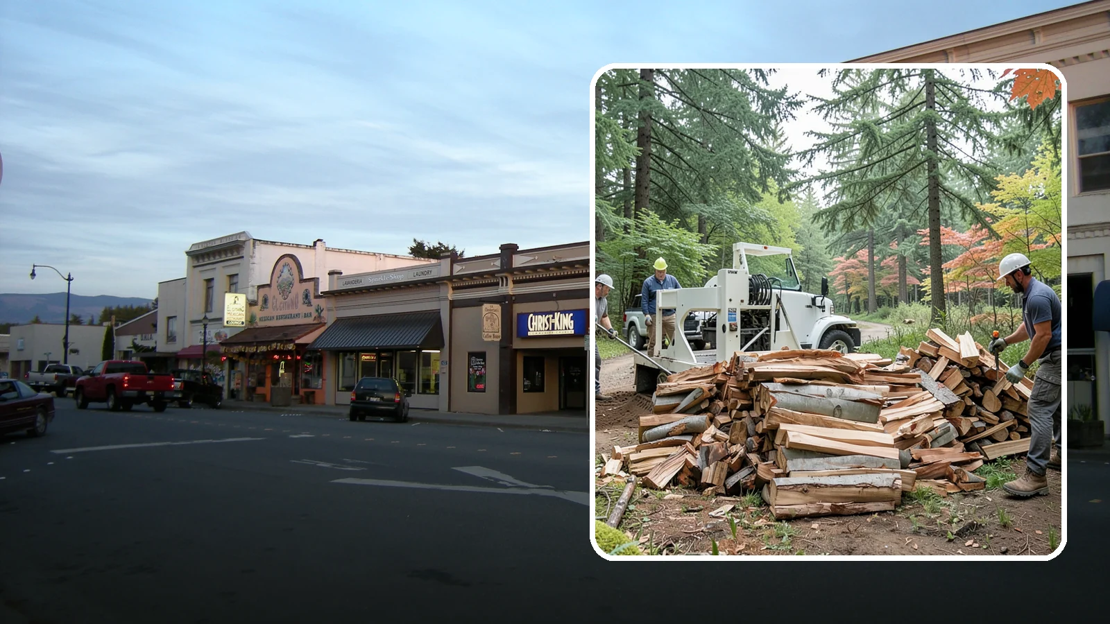 Small Split Firewood in Burlington, Skagit County, WA - Firewood split into smaller pieces that light quickly and are easy to handle.
