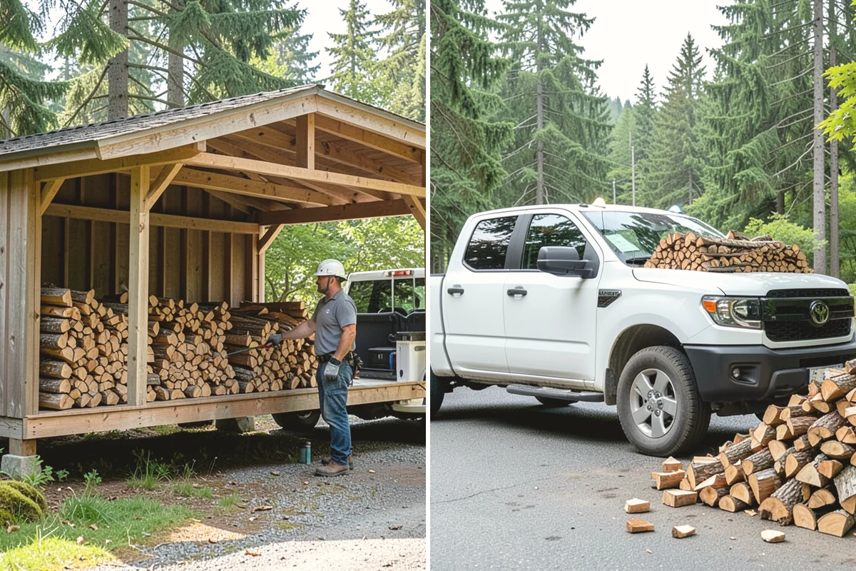 Small Split Firewood in Carbonado, Pierce County, WA - Confirm your preferred size and volume