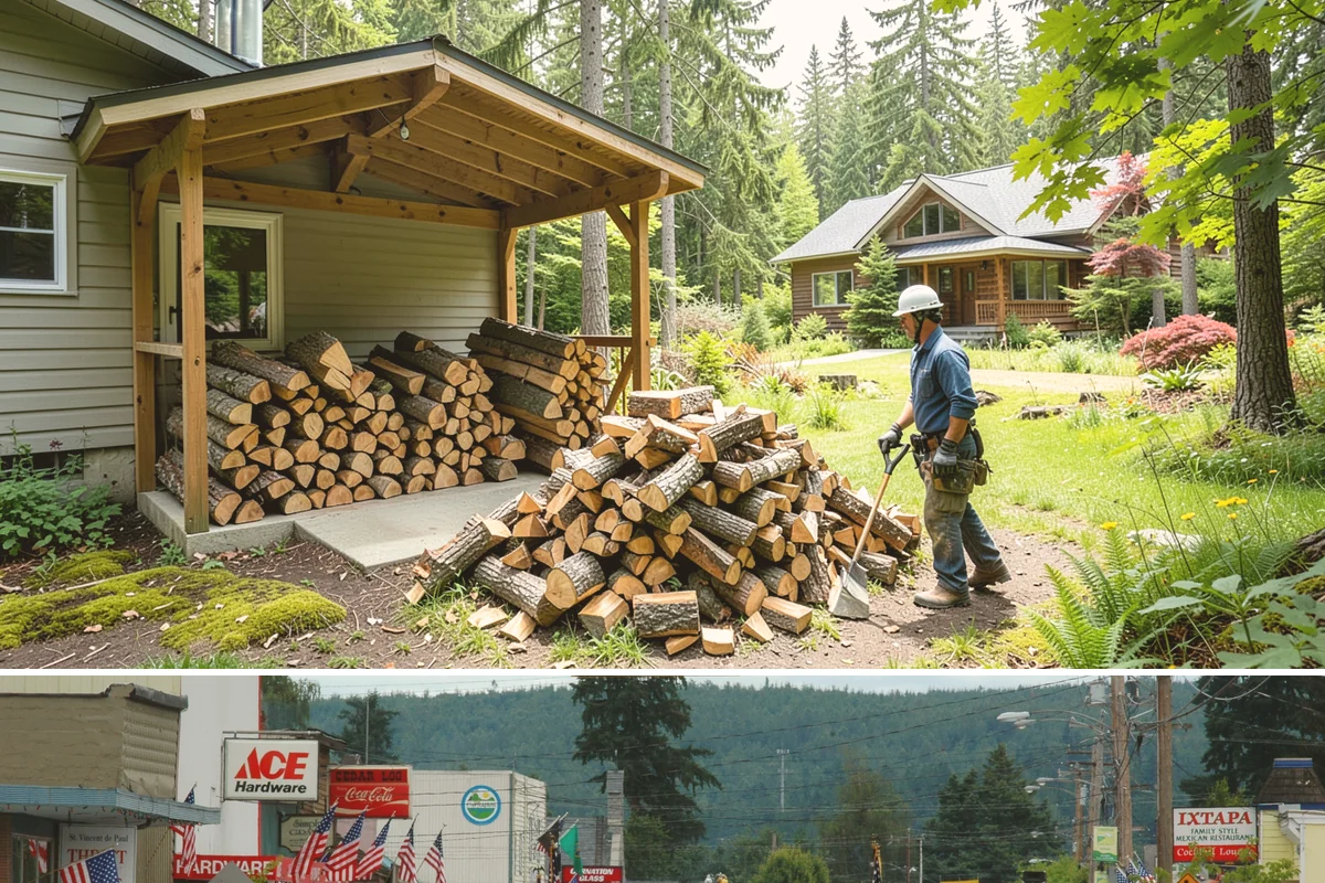 Small Split Firewood in Carnation, King County, WA - Buy small splits in the dry season so they are fully seasoned and quick to light in winter.