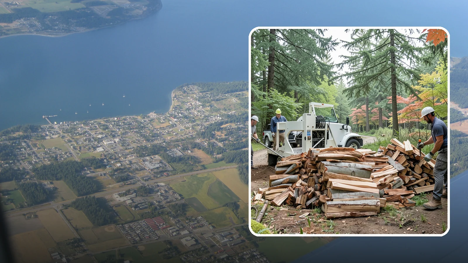 Small Split Firewood in Coupeville, Island County, WA - Firewood split into smaller pieces that light quickly and are easy to handle.