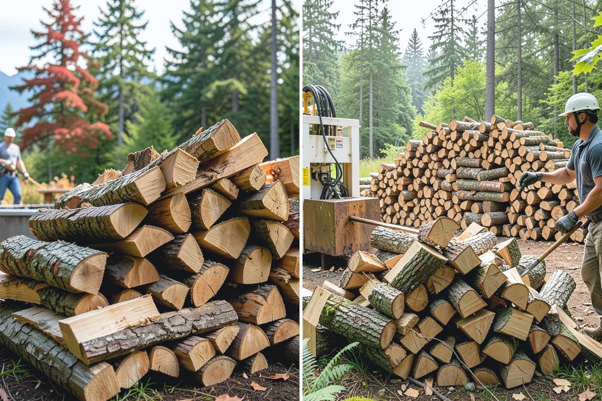Small Split Firewood in Coupeville, Island County, WA - Confirm your preferred size and volume