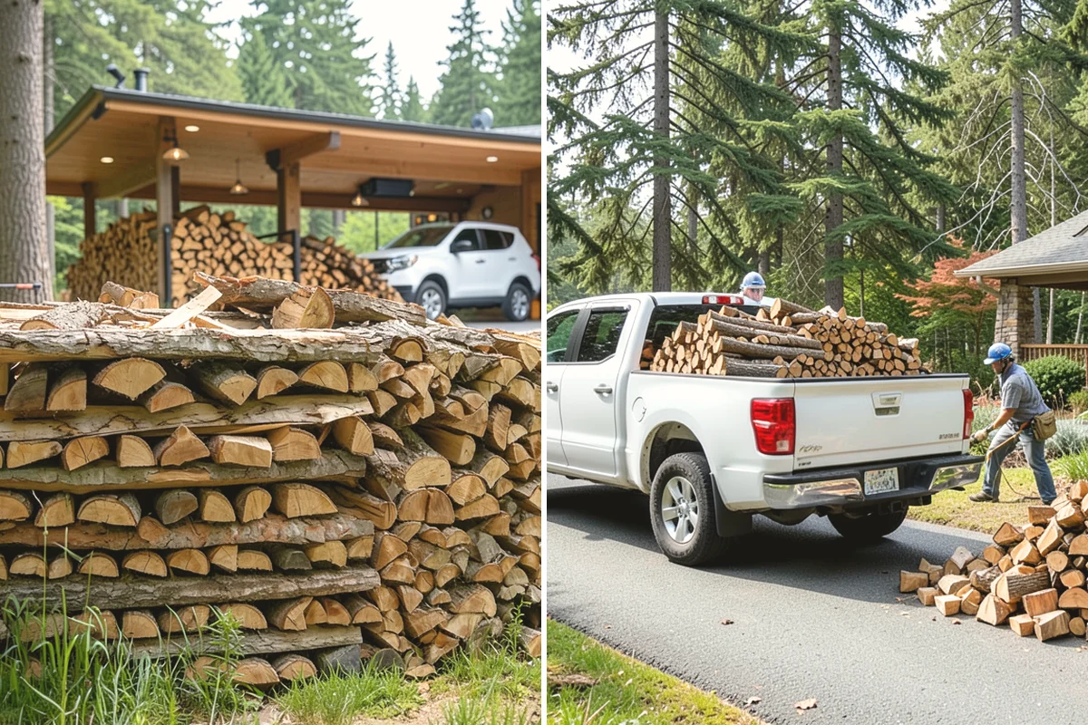 Small Split Firewood in Covington, WA - Confirm your preferred size and volume