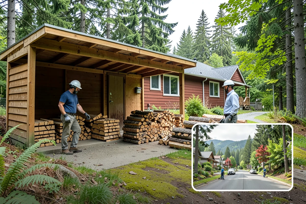 Small Split Firewood in Darrington, Snohomish County, WA - Thinner pieces light quickly