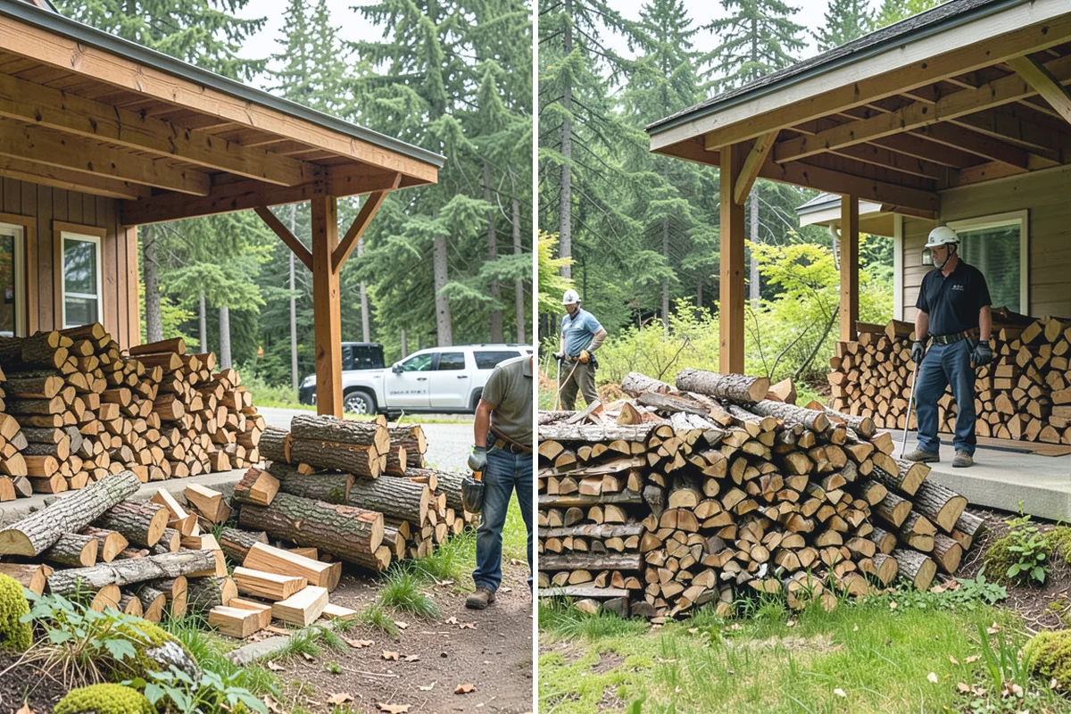 Small Split Firewood in Darrington, Snohomish County, WA - Confirm your preferred size and volume
