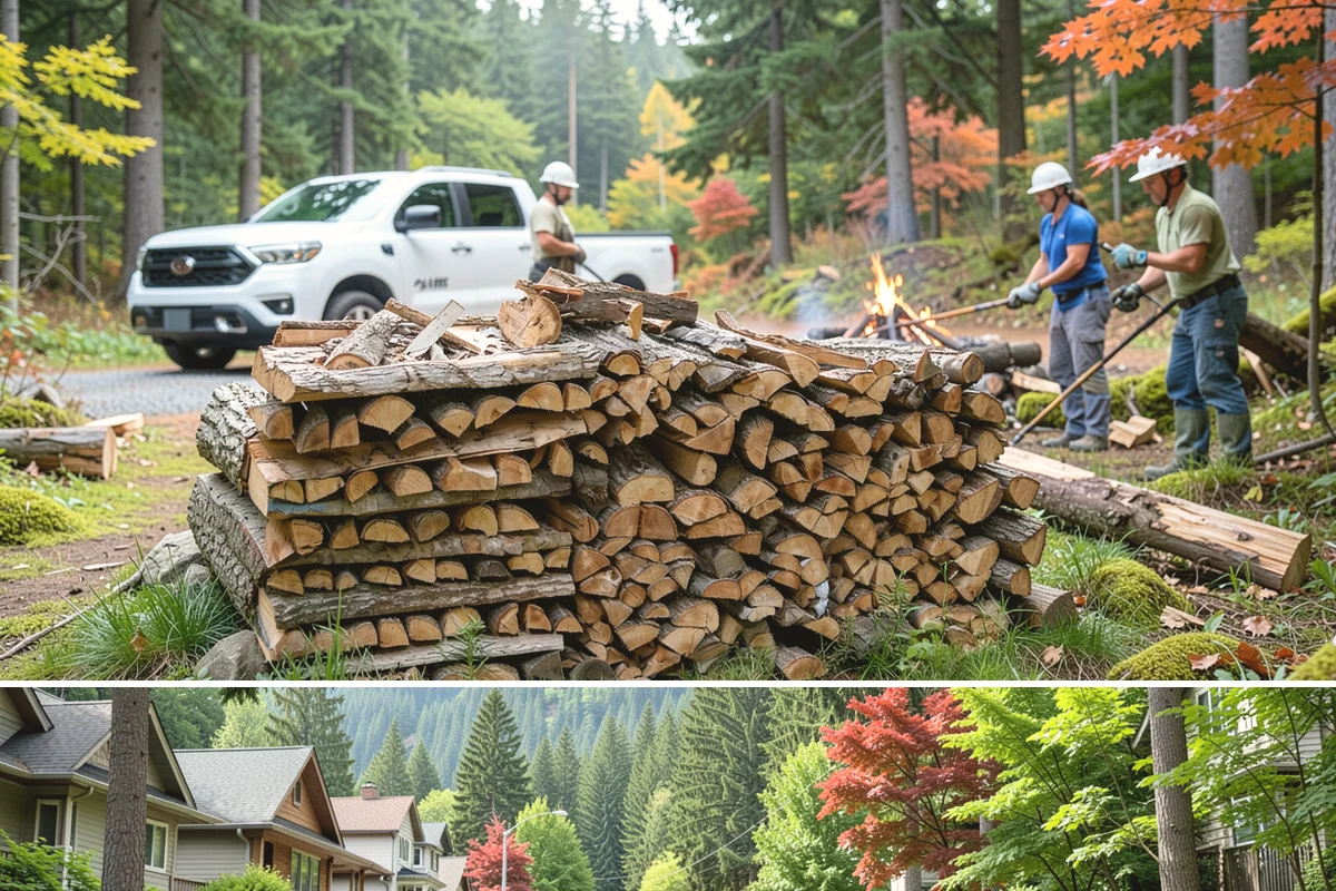 Small Split Firewood in Darrington, Snohomish County, WA - Buy small splits in the dry season so they are fully seasoned and quick to light in winter.