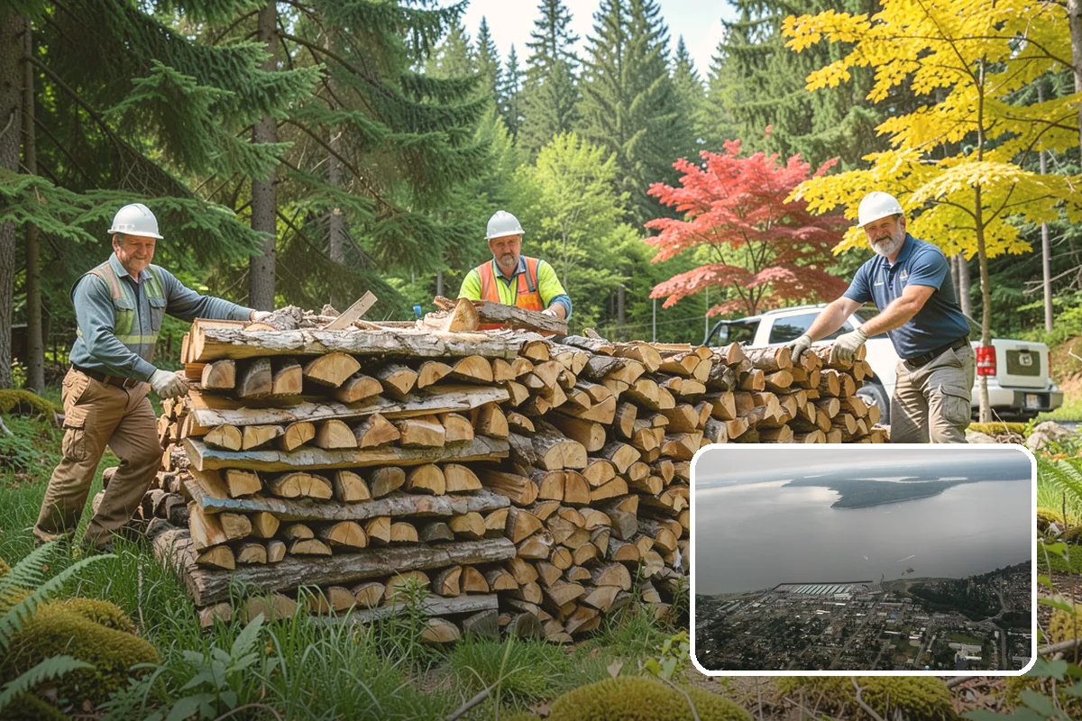Small Split Firewood in Des Moines, King County, WA - Thinner pieces light quickly
