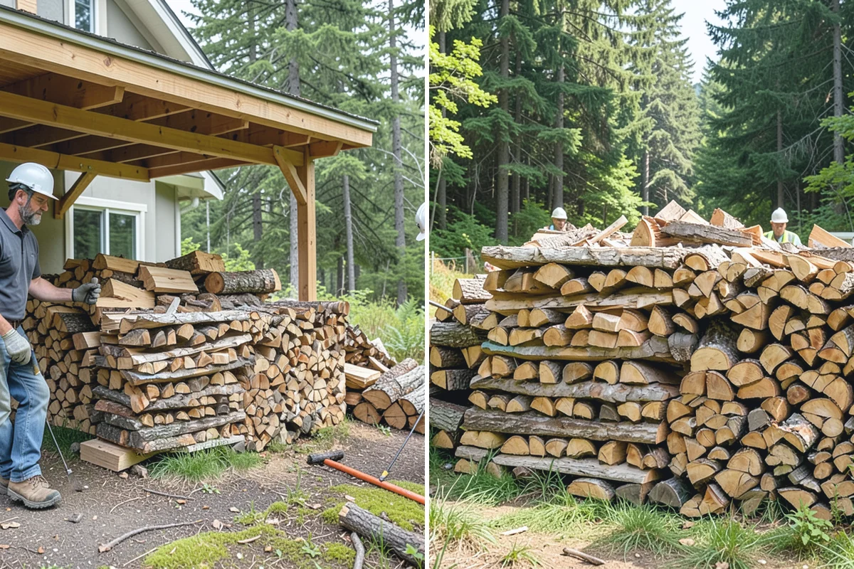 Small Split Firewood in Des Moines, King County, WA - Confirm your preferred size and volume