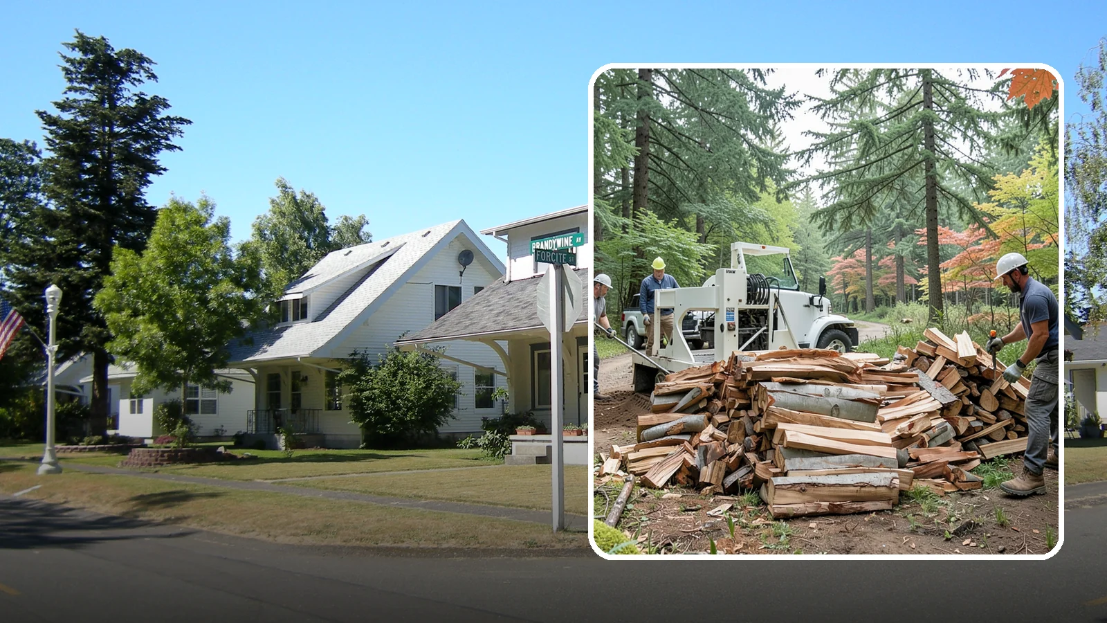 Small Split Firewood in DuPont, Pierce County, WA - Firewood split into smaller pieces that light quickly and are easy to handle.