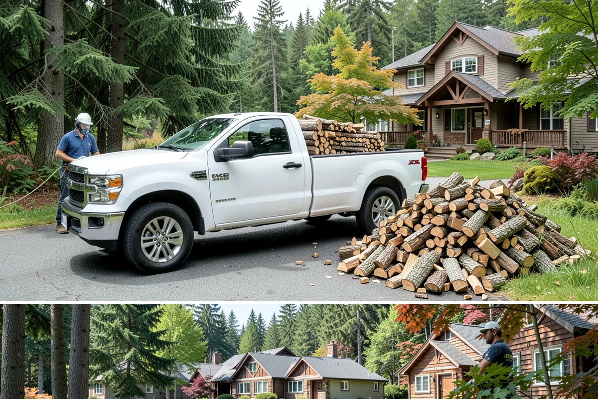 Small Split Firewood in Edgewood, Pierce County, WA - Buy small splits in the dry season so they are fully seasoned and quick to light in winter.