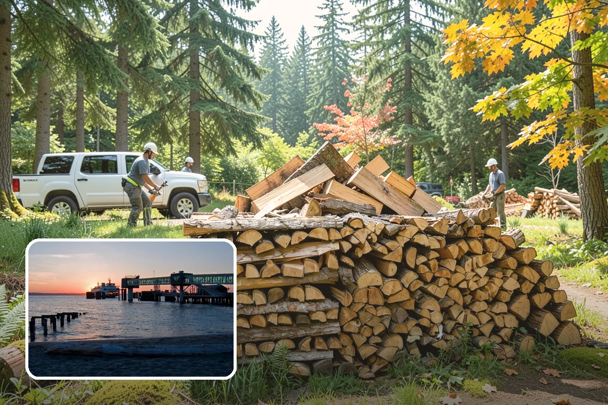 Small Split Firewood in Edmonds, Snohomish County, WA - Thinner pieces light quickly