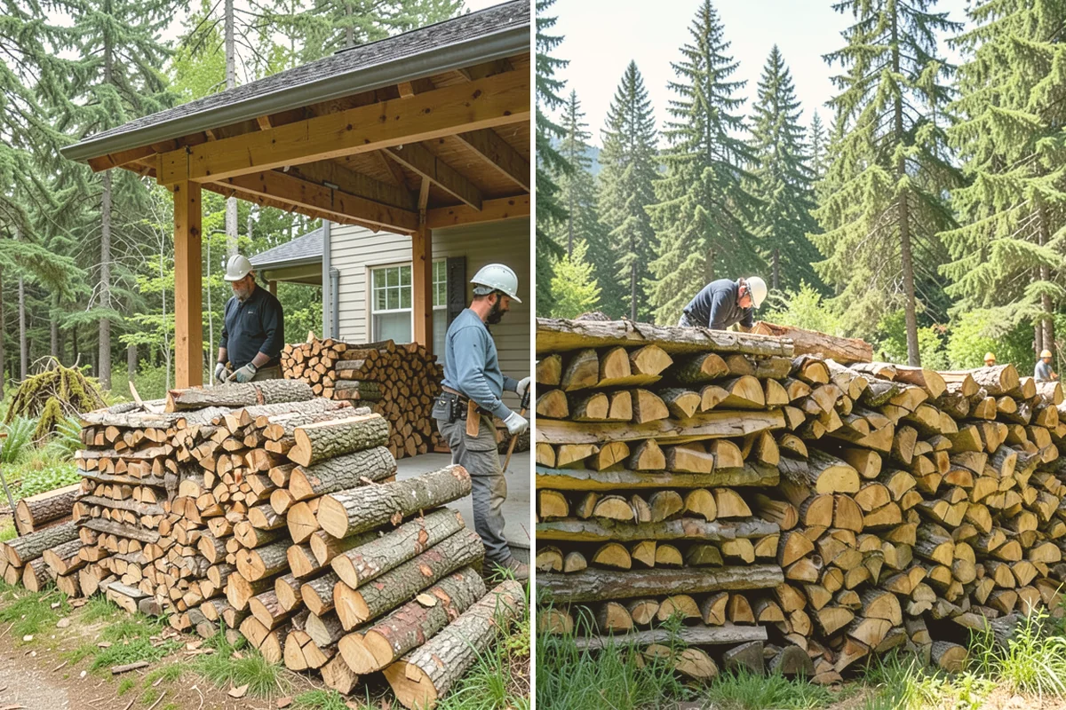 Small Split Firewood in Edmonds, Snohomish County, WA - Confirm your preferred size and volume