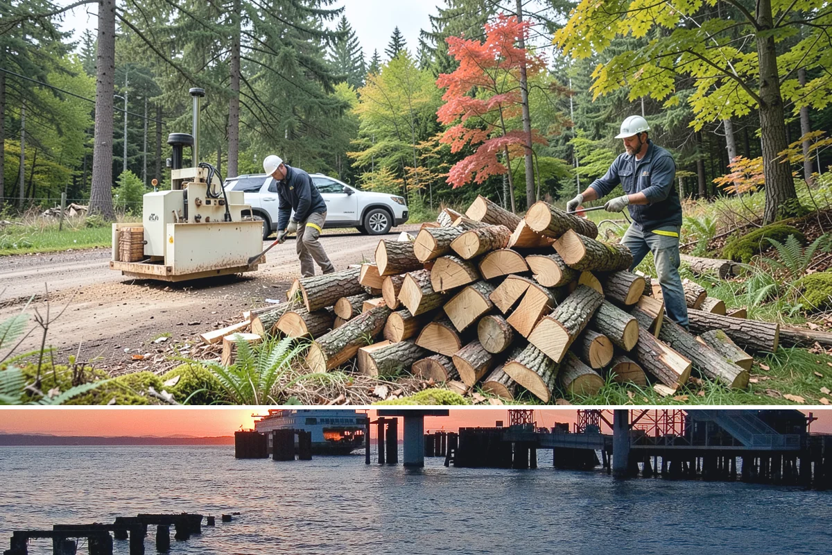 Small Split Firewood in Edmonds, Snohomish County, WA - Buy small splits in the dry season so they are fully seasoned and quick to light in winter.