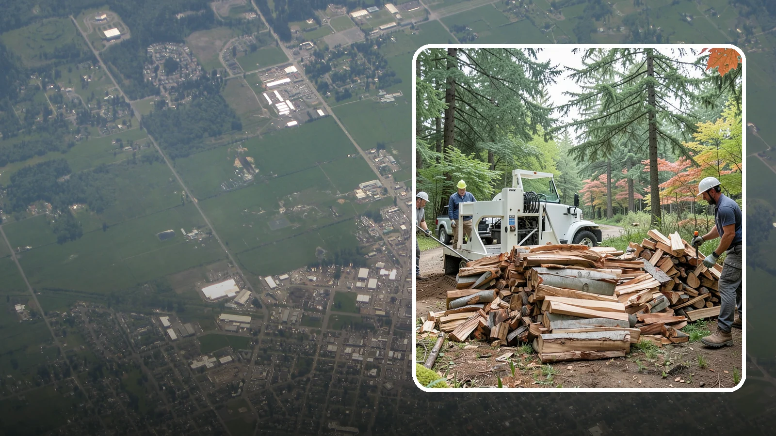 Small Split Firewood in Enumclaw, King County, WA - Firewood split into smaller pieces that light quickly and are easy to handle.