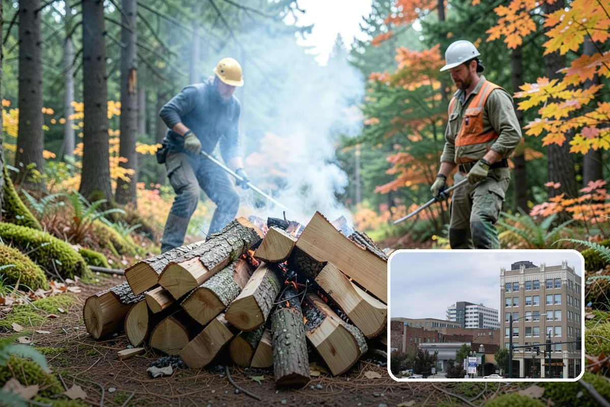 Small Split Firewood in Everett, Snohomish County, WA - Thinner pieces light quickly