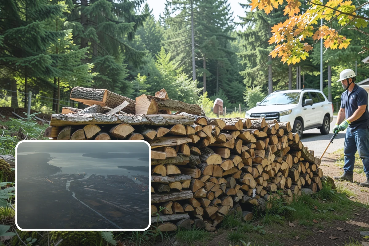 Small Split Firewood in Fife, Pierce County, WA - Thinner pieces light quickly