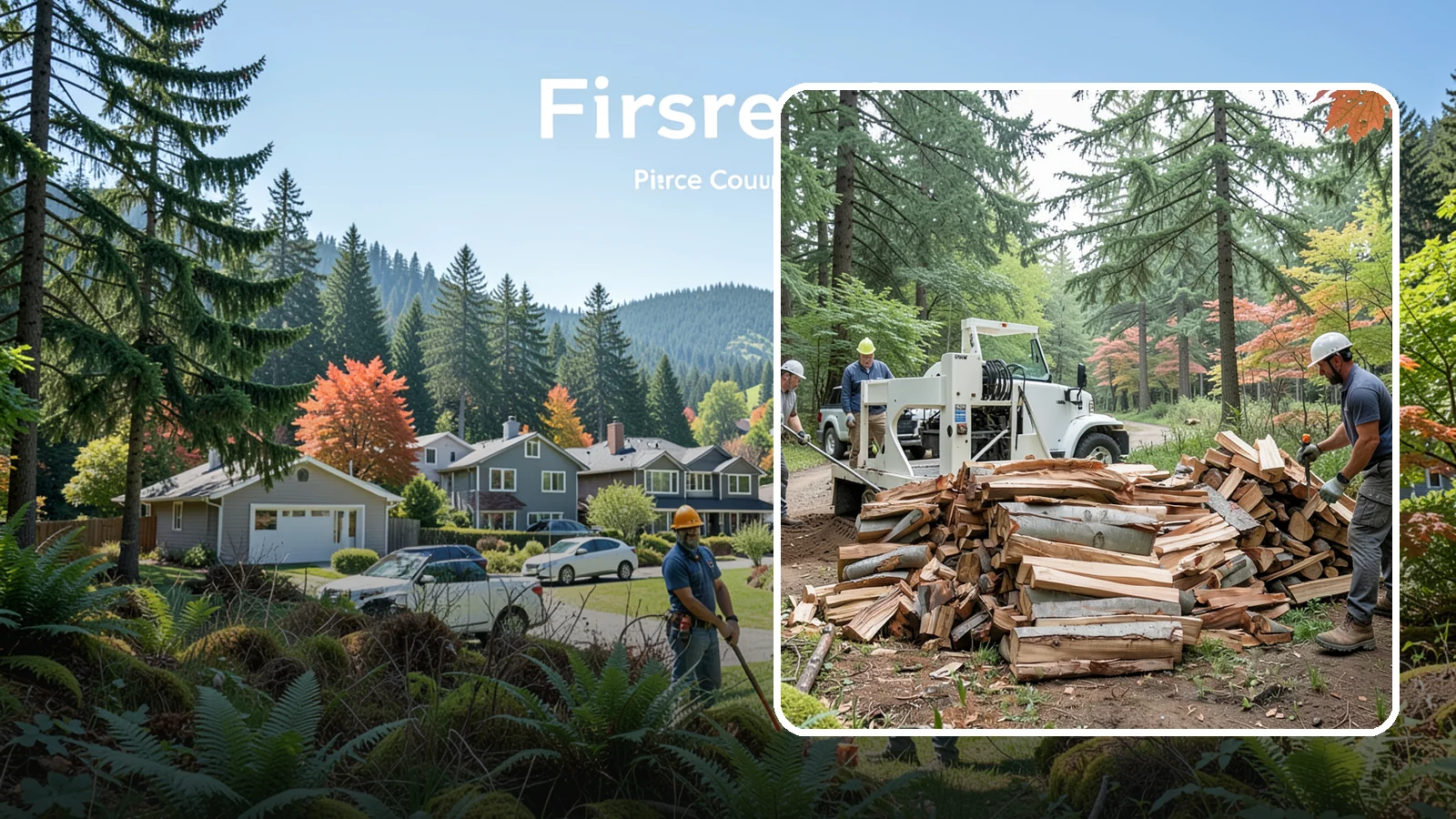 Small Split Firewood in Fircrest, Pierce County, WA - Firewood split into smaller pieces that light quickly and are easy to handle.