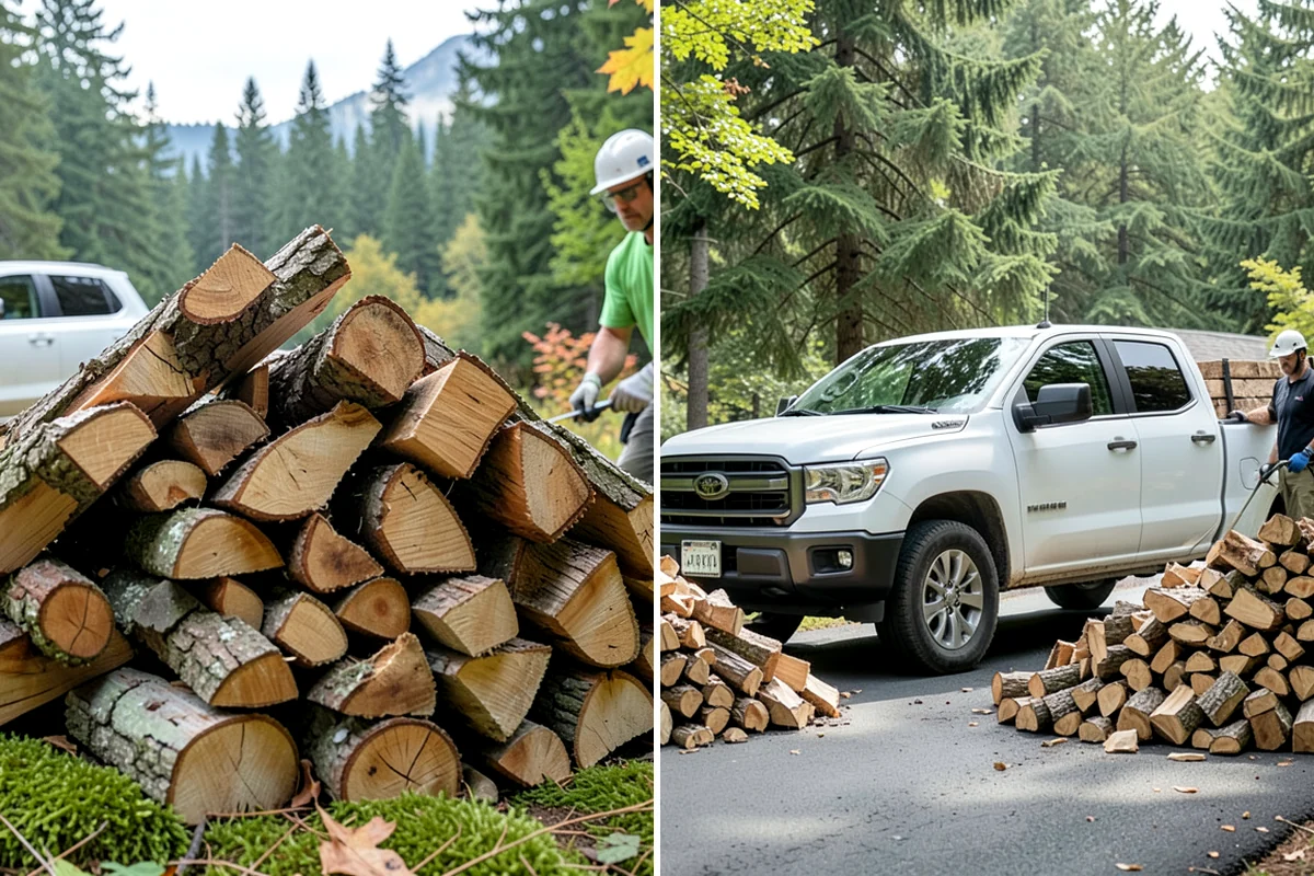 Small Split Firewood in Fircrest, Pierce County, WA - Confirm your preferred size and volume
